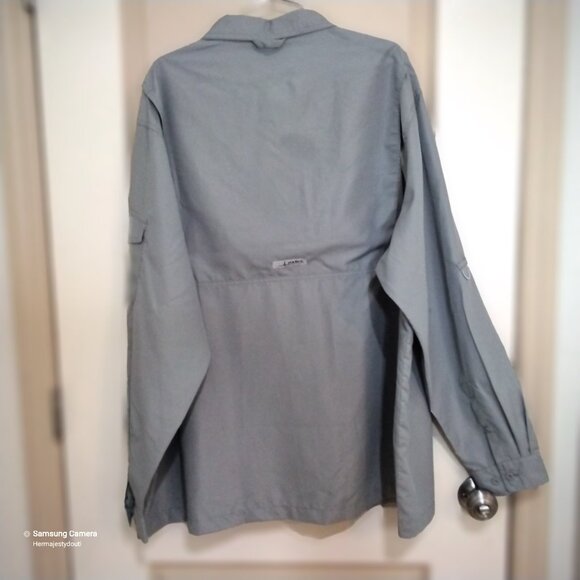 Habit Men's Bronze Green Outdoor UPF 40+ Long-Sleeve Fishing Shirt 2Xl/2XG - Picture 5 of 6